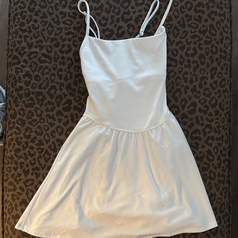 White active strappy dress